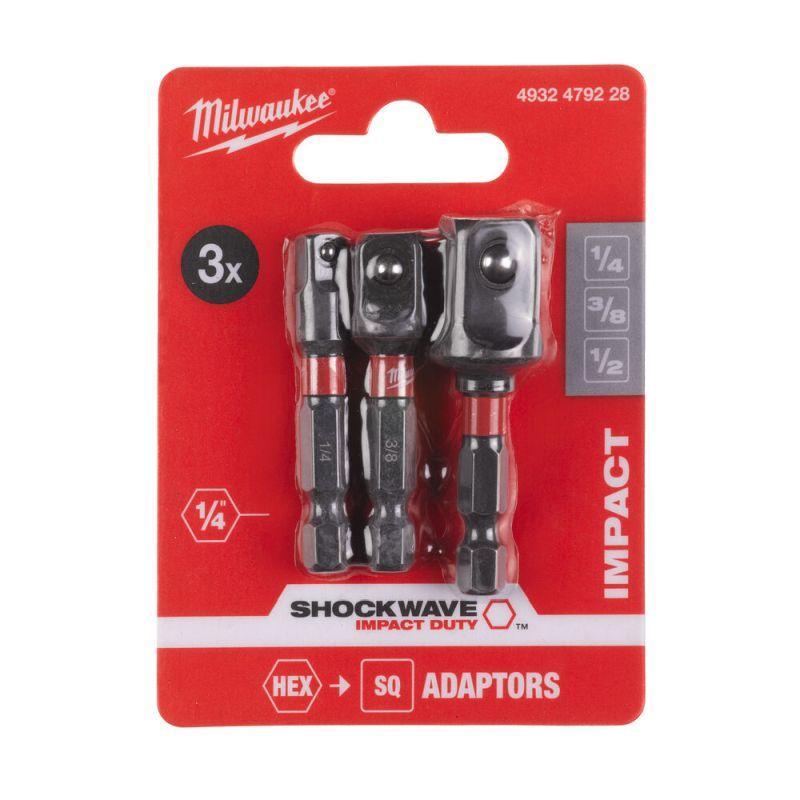 4932479228 - Zestaw adapterów do nasadek udarowych, Shockwave (3 szt.) 4932479228 - Zestaw adapterów do nasadek udarowych, Shockwave (3 szt.)