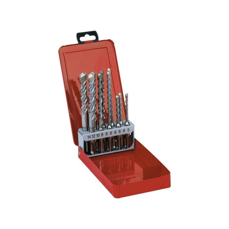 4932352342 - Zestaw wierteł SDS-Plus M2 2-ostrzowych (10 kaset po 7 szt.)