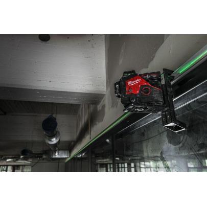 M12 3PL-401C - Laser 3-płaszczyznowy 360° z zieloną wiązką 12 V, 4.0 Ah, w walizce, z akumulatorem i ładowarką