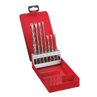 4932352341 - Zestaw wierteł SDS-Plus M2 2-ostrzowych (10 kaset po 7 szt.)