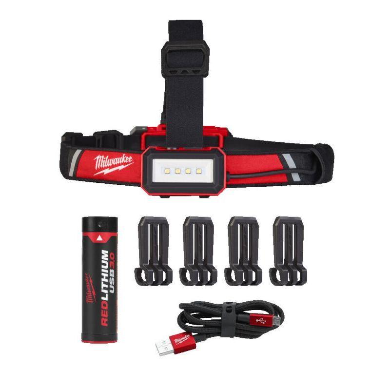 L4 HLRP-301 - Akumulatorowa latarka - czołówka USB, 4 V, 3.0 Ah