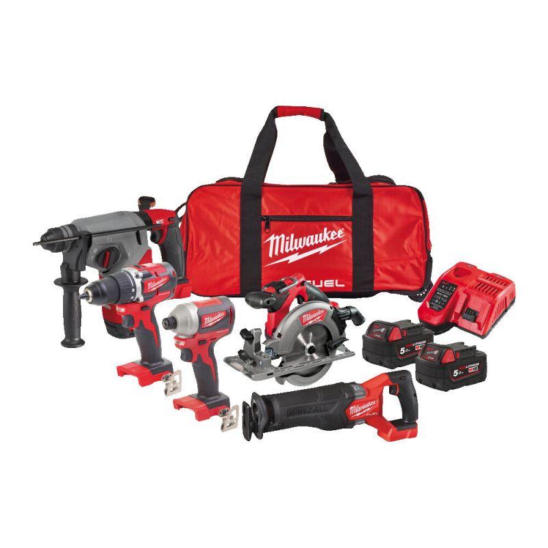 MILWAUKEE - M18 PP5B-502B - POWERPACK M18™ FUEL™, M18 CBLDD, M18 CBLID ...