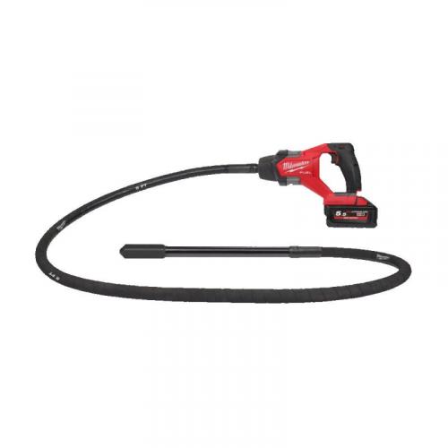 M18 FCVN24-551 - Needle concrete vibrator 2.4 m, 18 V, 5.5 Ah, FUEL™, with battery and charger