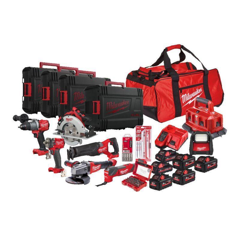 M18 PP8B-586P - Zestaw POWERPACK M18™, M18 HOAL, M18 FSZ, M18 FMT, M18 FPD2, M18 FIW2F12, M18 CAG125X, M18 BLCS66