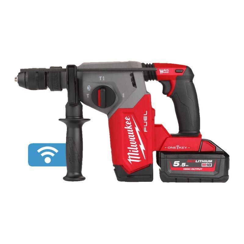 M18 ONEFHX-552X - Młot typu kombi SDS-Plus 18 V, 5.5 Ah, FUEL™, w walizce, z 2 akumulatorami i ładowarką