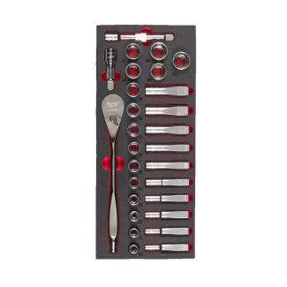 4932479826 - Moduł nasadek i akcesoriów 1/2", 10 - 24 mm (28 szt.), wkładka piankowa