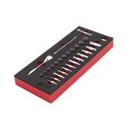 4932479824 - Moduł nasadek i akcesoriów 1/4" , 5 - 15 mm (28 szt.), wkładka piankowa