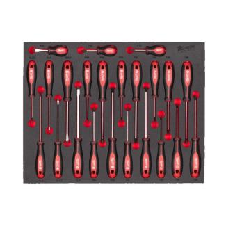 4932479830 - Moduł wkrętaków do śrub z rowkiem, Phillips, Pozidriv i Torx, 2,5 - 8 mm, PH0 - PH3, PZ0 - PZ3, T10 - T40 (23 szt.)