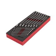 4932479828 - Moduł kluczy płasko-oczkowych grzechotkowych Maxbite, 8 - 22 mm (15 szt.), wkładka piankowa