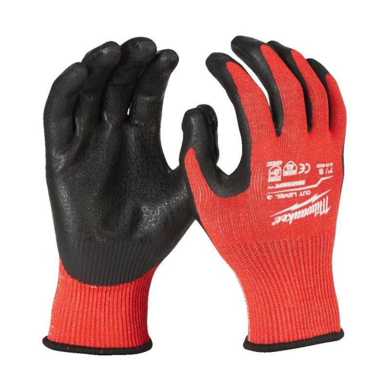 MILWAUKEE 4932479716 Cut level 3 dipped gloves S 7 12 pairs