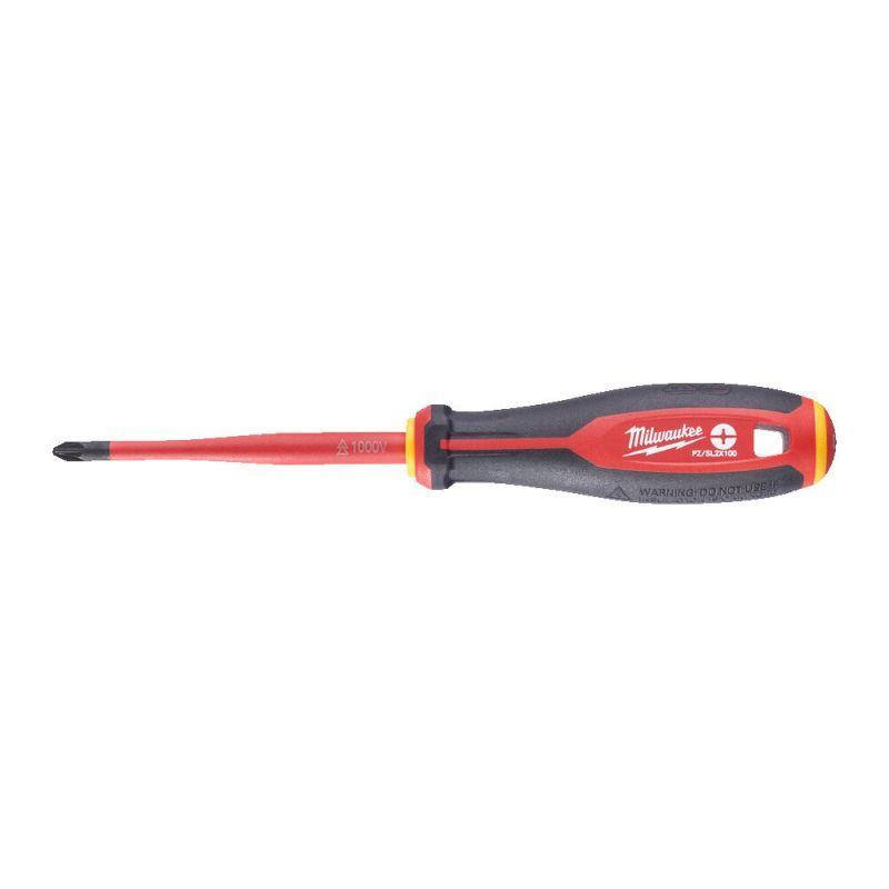 4932478736 - Wkrętak izolowany VDE Pozidriv/płaski, PZ/ SL2 x 100 mm 4932478736 - Wkrętak izolowany VDE Pozidriv/płaski, PZ/ SL2 x 100 mm