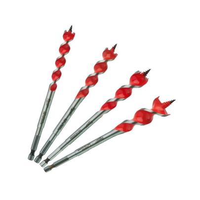 48130400 - Zestaw wierteł krętych do drewna, uchwyt Hex 1/4", 13 - 25 mm (4 szt.)