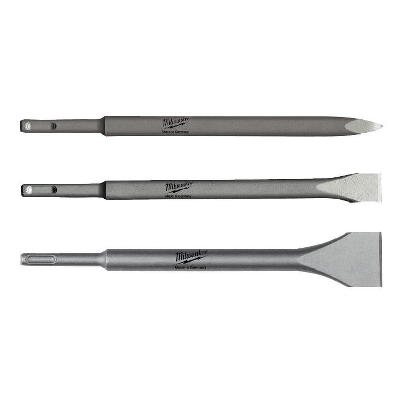 4932430001 Set of SDS-Plus chisels (narrow, wide, pointed), 250 mm (3  pcs.) imilwauke