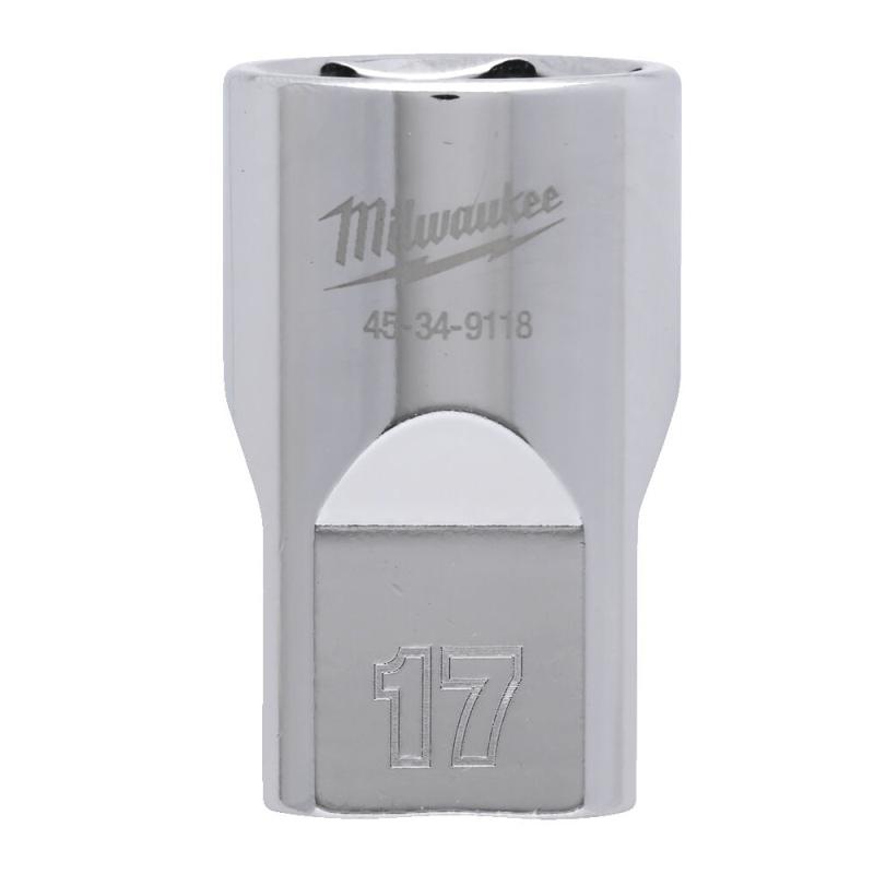 MILWAUKEE - 4932480015 - Nasadka 1/2" 6-kątna, krótka, metryczna, 17 mm