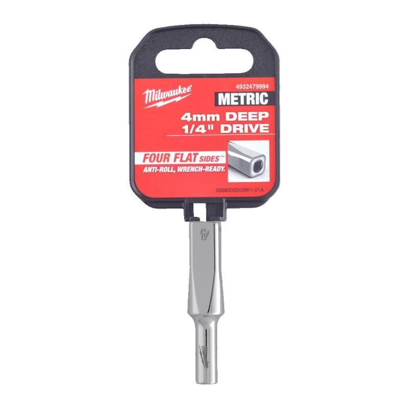 4932479994 - Nasadka 1/4" 6-kątna, długa, metryczna, 4 mm 4932479994 - Nasadka 1/4" 6-kątna, długa, metryczna, 4 mm