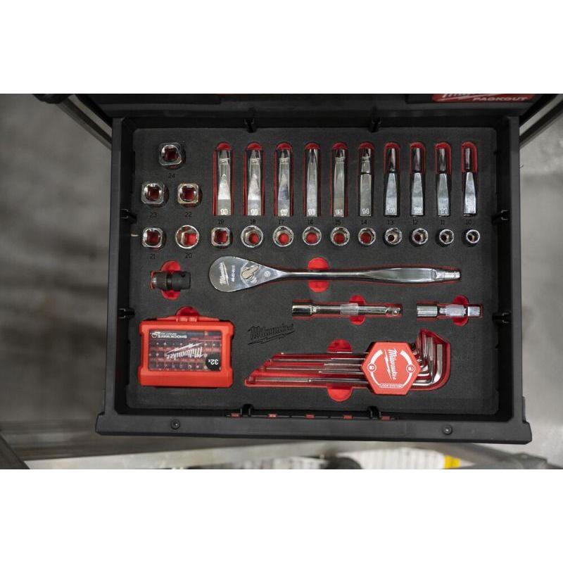 4932480716 - Moduł nasadek i akcesoriów 1/2" do szuflad PACKOUT, 10 - 24 mm (70 szt.), wkładka piankowa 4932480716 - Moduł nasadek i akcesoriów 1/2" do szuflad PACKOUT, 10 - 24 mm (70 szt.), wkładka piankowa