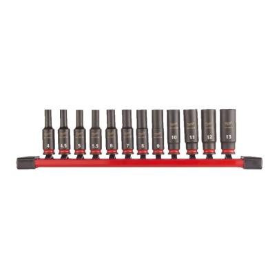 4932480453 - Zestaw nasadek udarowych długich Shockwave 1/4", 4 - 13 mm (12 szt.)