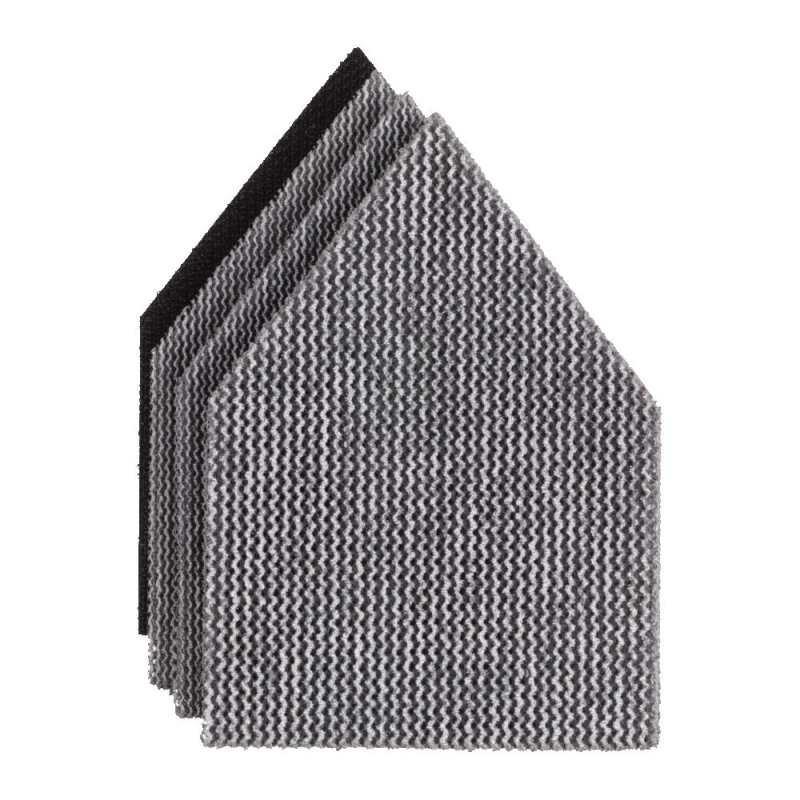 48805405 - Zestaw siatek ściernych do M12 FDSS, 67 x 92 mm, gr. 80, 120, 180, + podkład zabezpieczający (12 szt.)