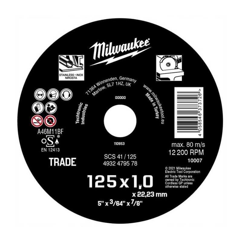 4932479578 - Tarcza do cięcia metalu, 125 x 1 x 22,2 mm (1 szt.) 4932479578 - Tarcza do cięcia metalu, 125 x 1 x 22,2 mm (1 szt.)