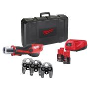 M12 HPT-202C - Hydrauliczna zaciskarka do rur Geberit Mapress 12V, 2.0Ah, FORCE LOGIC™, w walizce, z 2 akumulatorami i ładowarką