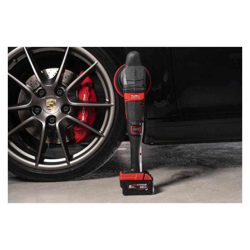 M18 FROP15-502X KIT - Polerka mimośrodowa śr. 125 mm + akcesoria, 18 V, 5.0 Ah, FUEL™, w walizce, z 2 akumulatorami i ładowarką