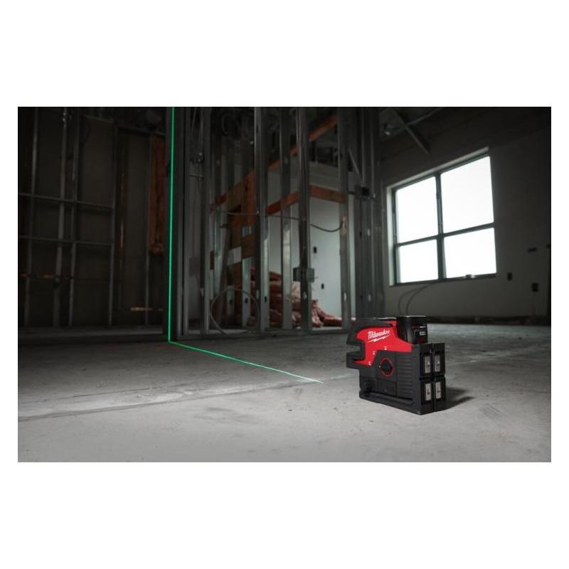 M12 CLL4P-0C - Laser krzyżowy z 4 punktami 12 V, w walizce, bez wyposażenia