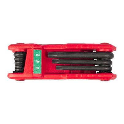 4932480979 - Zestaw składanych kluczy trzpieniowych zagiętych Torx, T9 - T40 (8 szt.)