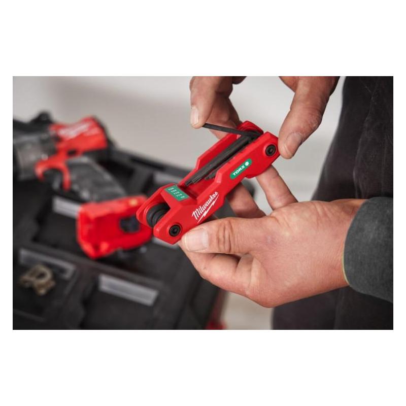 4932480979 - Zestaw składanych kluczy trzpieniowych zagiętych Torx, T9 - T40 (8 szt.)