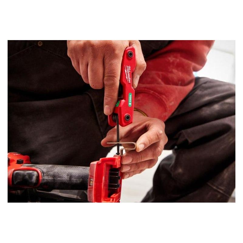 4932480979 - Zestaw składanych kluczy trzpieniowych zagiętych Torx, T9 - T40 (8 szt.)