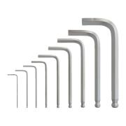 4932492399 - Zestaw kluczy trzpieniowych zagiętych, krótkich z kulką, 6-kątnych, 1,5 - 10 mm (9 szt.)