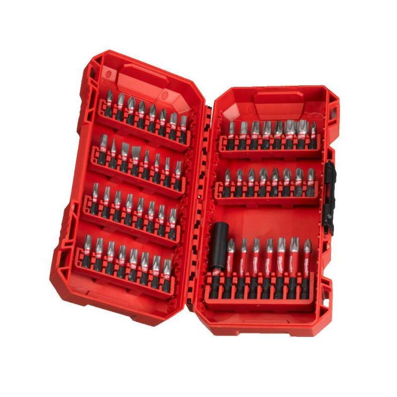 4932492006 - Zestaw bitów udarowych Shockwave do śrub płaskich, Phillips, Pozidriv, Torx i Hex (56 szt.)