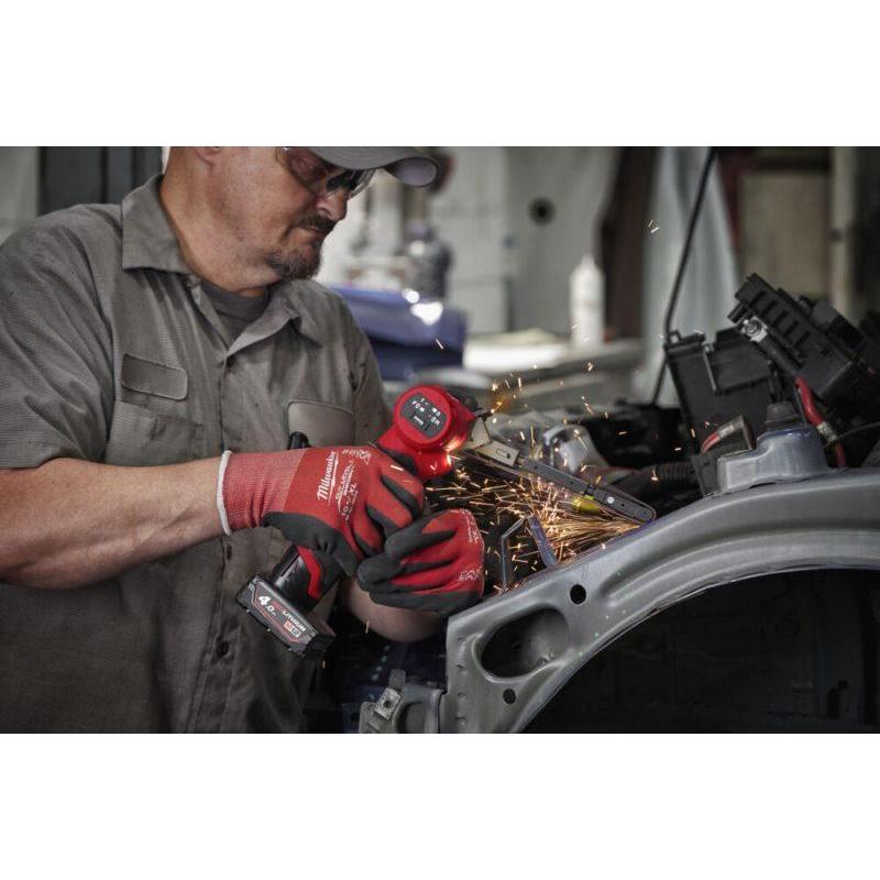 M12 FBFL13-402B - Pilnik taśmowy 13 mm, 12 V, 4.0 Ah, FUEL™, w torbie, z 2 akumulatorami i ładowarką