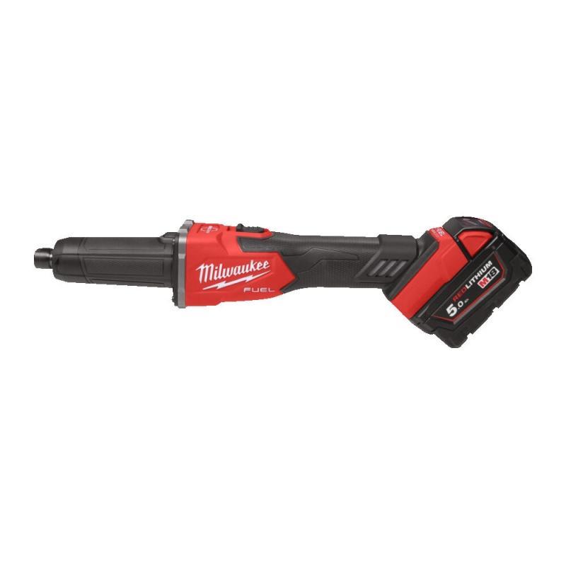 M18 FDGRB-502X - Szlifierka prosta 18 V, 5.0 Ah, FUEL™, włącznik suwakowy, w walizce, z 2 akumulatorami i ładowarką M18 FDGRB-502X - Szlifierka prosta 18 V, 5.0 Ah, FUEL™, włącznik suwakowy, w walizce, z 2 akumulatorami i ładowarką