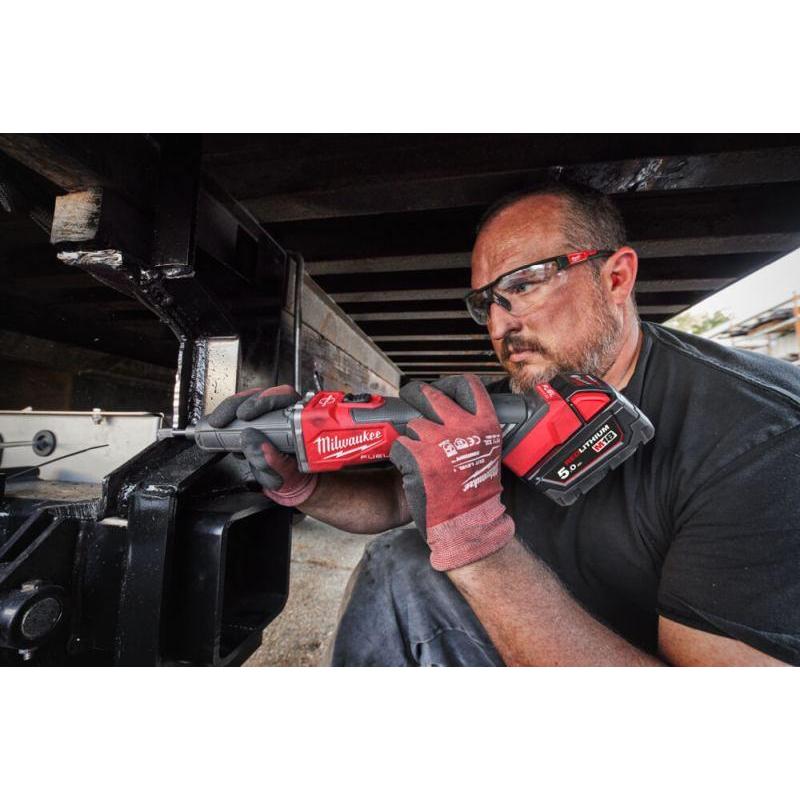 M18 FDGRB-502X - Szlifierka prosta 18 V, 5.0 Ah, FUEL™, włącznik suwakowy, w walizce, z 2 akumulatorami i ładowarką M18 FDGRB-502X - Szlifierka prosta 18 V, 5.0 Ah, FUEL™, włącznik suwakowy, w walizce, z 2 akumulatorami i ładowarką