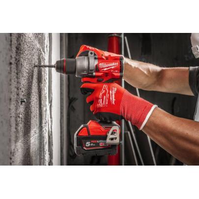 M18 FPD3-502X - Wiertarko-wkrętarka udarowa 158 Nm, 18 V, 5.0 Ah, FUEL™, w walizce, z 2 akumulatorami i ładowarką