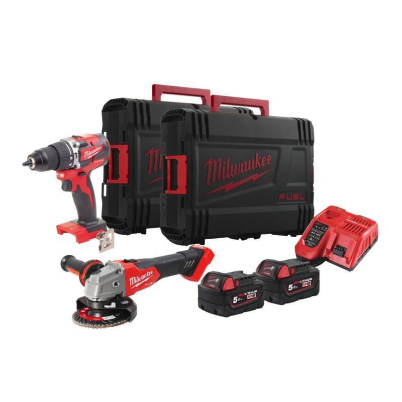 M18 FPP2BG-502X - Zestaw POWERPACK M18™, M18 CBLPD, M18 FSAG125X, 2 x 5.0 Ah + ładowarka, w walizce M18 FPP2BG-502X - Zestaw POWERPACK M18™, M18 CBLPD, M18 FSAG125X, 2 x 5.0 Ah + ładowarka, w walizce