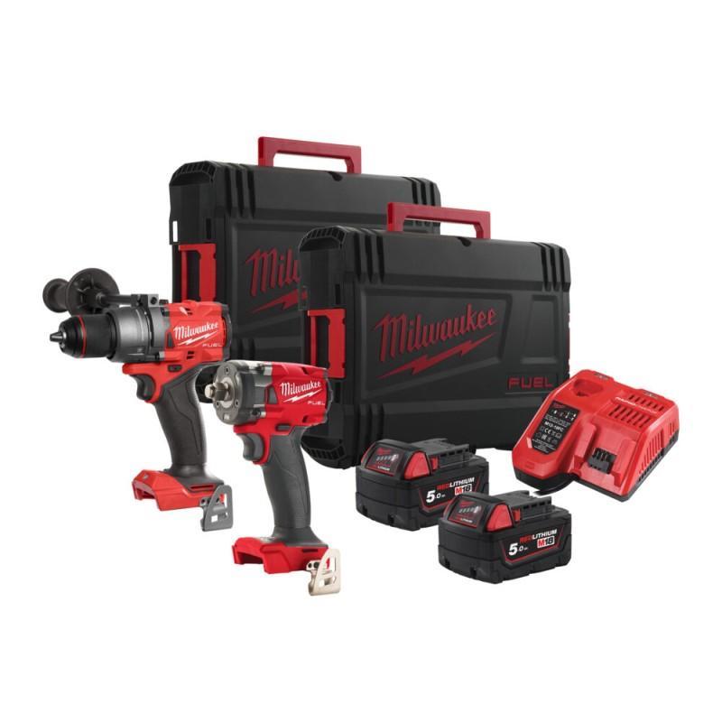 M18 FPP2B3-502X - Zestaw POWERPACK M18™ FUEL™, M18 FPD3, M18 FIW2F12, 2 x 5.0 Ah + ładowarka, w walizce M18 FPP2B3-502X - Zestaw POWERPACK M18™ FUEL™, M18 FPD3, M18 FIW2F12, 2 x 5.0 Ah + ładowarka, w walizce