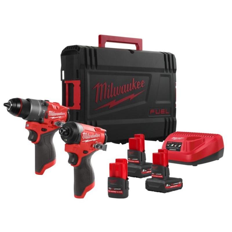 M12 FPP2A2-5253X - Zestaw POWERPACK M12™ FUEL™, M12 FPD2, M12 FID2, 2 x 5.0 Ah i 1 x 2.5 Ah + ładowarka, w walizce M12 FPP2A2-5253X - Zestaw POWERPACK M12™ FUEL™, M12 FPD2, M12 FID2, 2 x 5.0 Ah i 1 x 2.5 Ah + ładowarka, w walizce