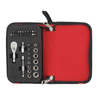 4932492672 - Zestaw nasadek z grzechotką i akcesoriami 1/4", 4 - 14 mm + bity udarowe (39 szt.)