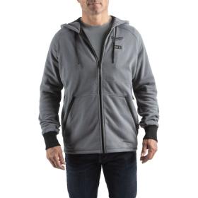 M12 HH GREY4-0 (L) - Men's heated hoodie, grey, M12™ Li-ion 12 V, size L