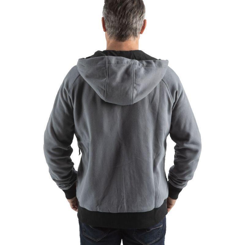 M12 HH GREY4-0 (L) - Men's heated hoodie, grey, M12™ Li-ion 12 V, size L