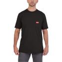 WTSSBL-XL - T-shirt z kieszonką z krótkim rękawem, czarny, rozmiar XL, 4932493006