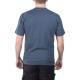 WTSSBLU-S - T-shirt z kieszonką z krótkim rękawem, niebieski, rozmiar S