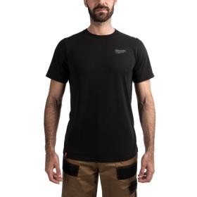 HTSSBL-L - T-shirt z krótkim rękawem, czarny, rozmiar L