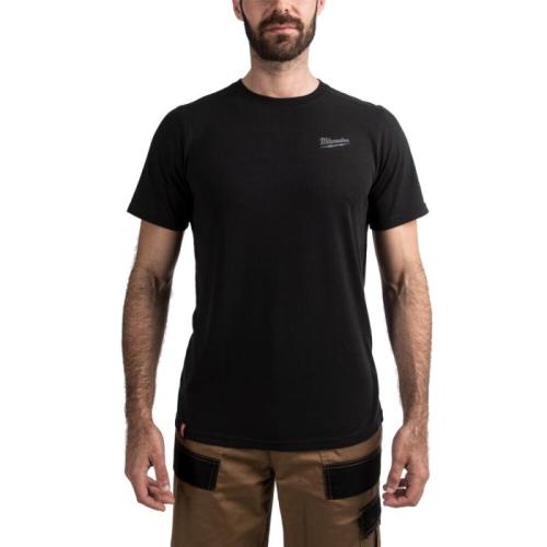 HTSSBL-L - T-shirt z krótkim rękawem, czarny, rozmiar L
