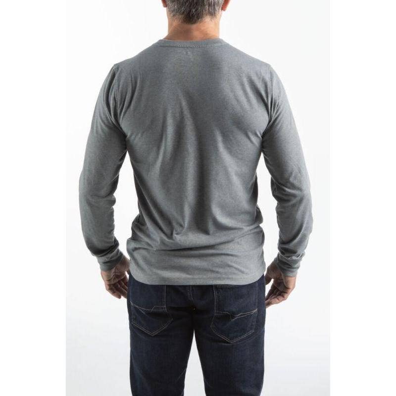 HTLSGR-M - T-shirt z długim rękawem, szary, rozmiar M