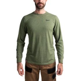 HTLSGN-L - T-shirt z długim rękawem, zielony, rozmiar L