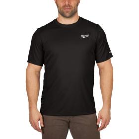 WWSSBL-S - Koszulka z krótkim rękawem WORKSKIN™, czarna, rozmiar S
