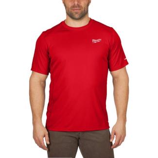 WWSSRD-XXL - Koszulka z krótkim rękawem WORKSKIN™, czerwona, rozmiar XXL