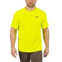WWSSYL-L - WORKSKIN™ warm weather short sleeve performance shirt, yellow, size L